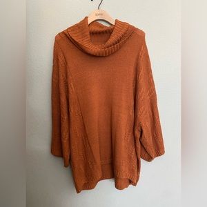 Garnet Hill Wool & Linen Kimono-Sleeve Sweater